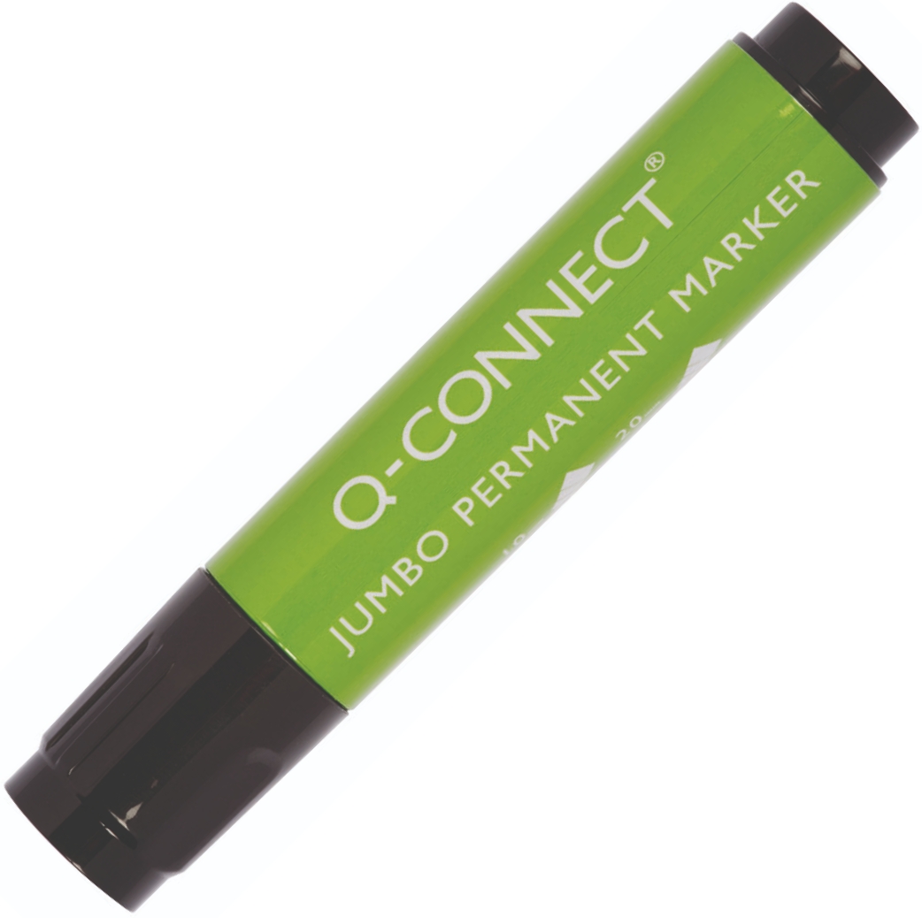 Marker przemysłowy Q-Connect jumbo, ścięty, 2-20mm (linia), czarny
