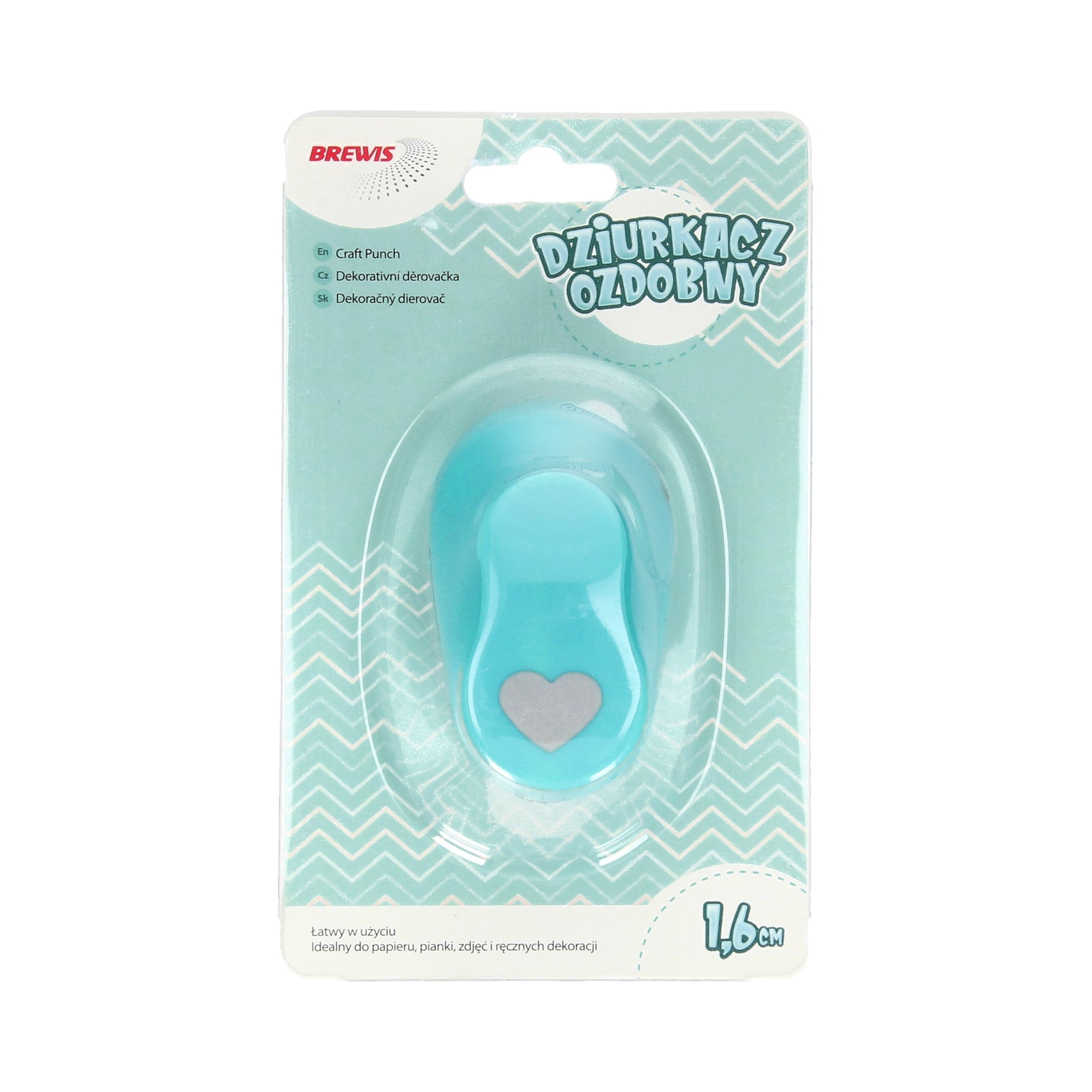 Dziurkacz ozdobny 1,6 cm serce | eazbiuro.pl | Wybierz najlepsze!