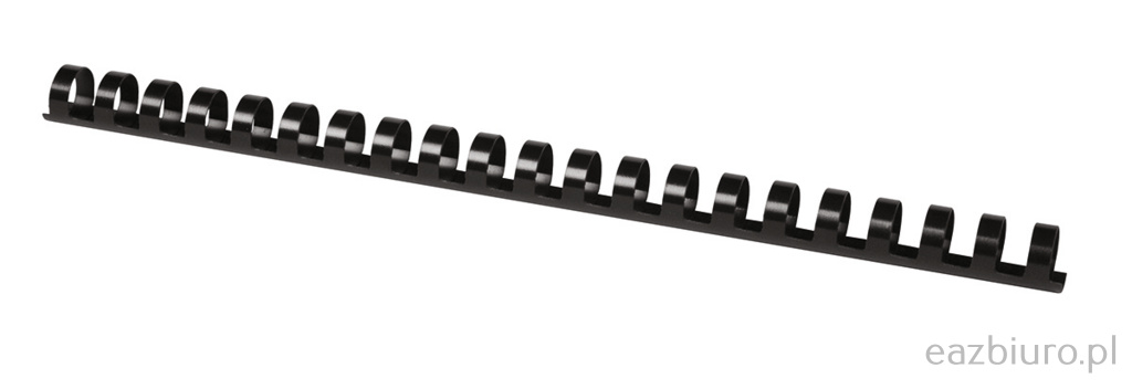 Grzbiety do bindowania Office Products, A4, 14mm (115 kartek), 100 sztuk, czarne Grzbiety do bindowania Office Products, A4, 14mm (115 kartek), 100 sztuk, czarne