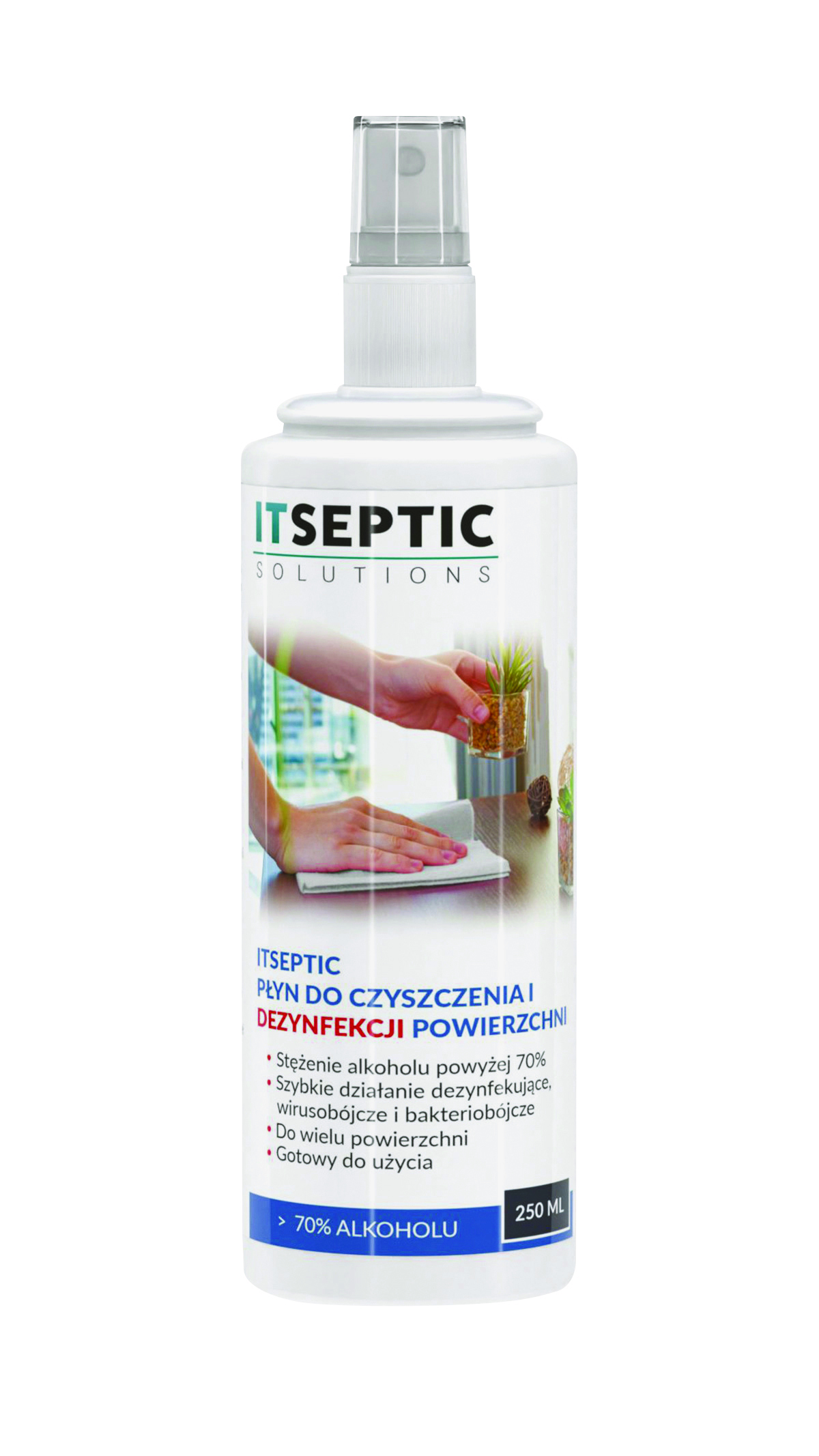 Płyn do czyszczenia i dezynfekcji powierzchni itseptic, 250ml