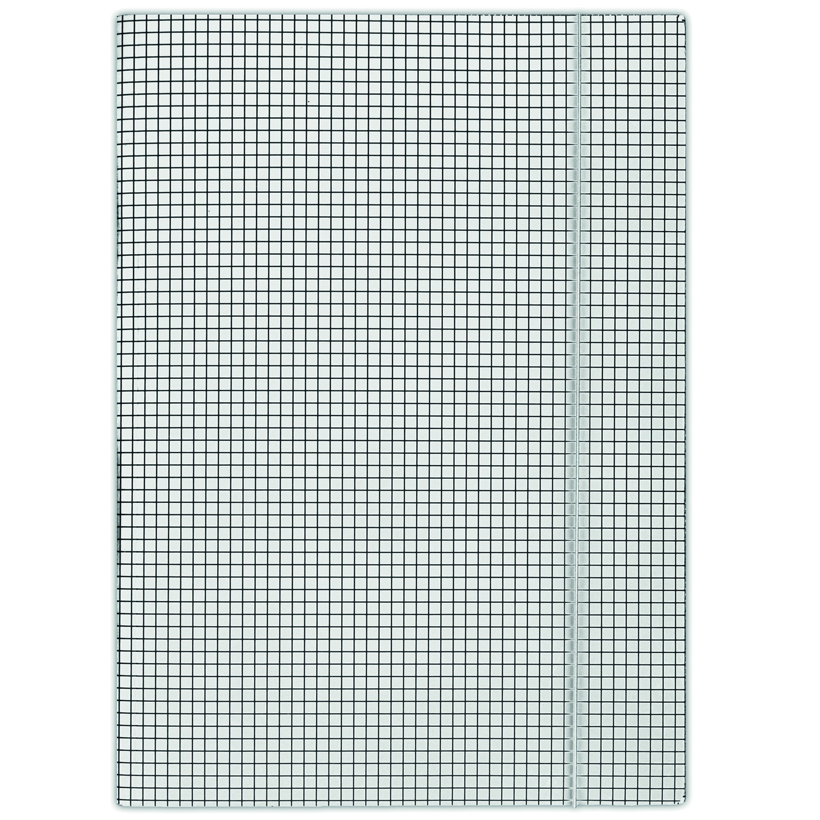 Teczka z gumką Donau, karton, A4, 400gsm, 3-skrzydłowa, biała w kratę Teczka z gumką Donau, karton, A4, 400gsm, 3-skrzydłowa, biała w kratę