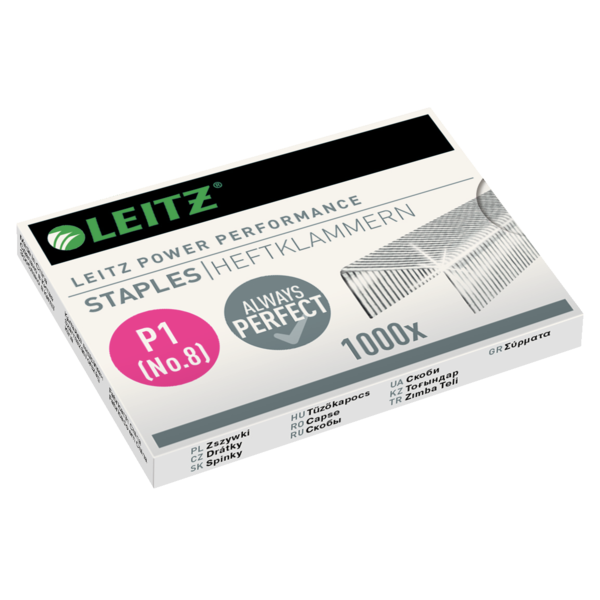 Zszywki Leitz galwanizowane, nr. 8 | eazbiuro.pl | Kup w sekundę!
