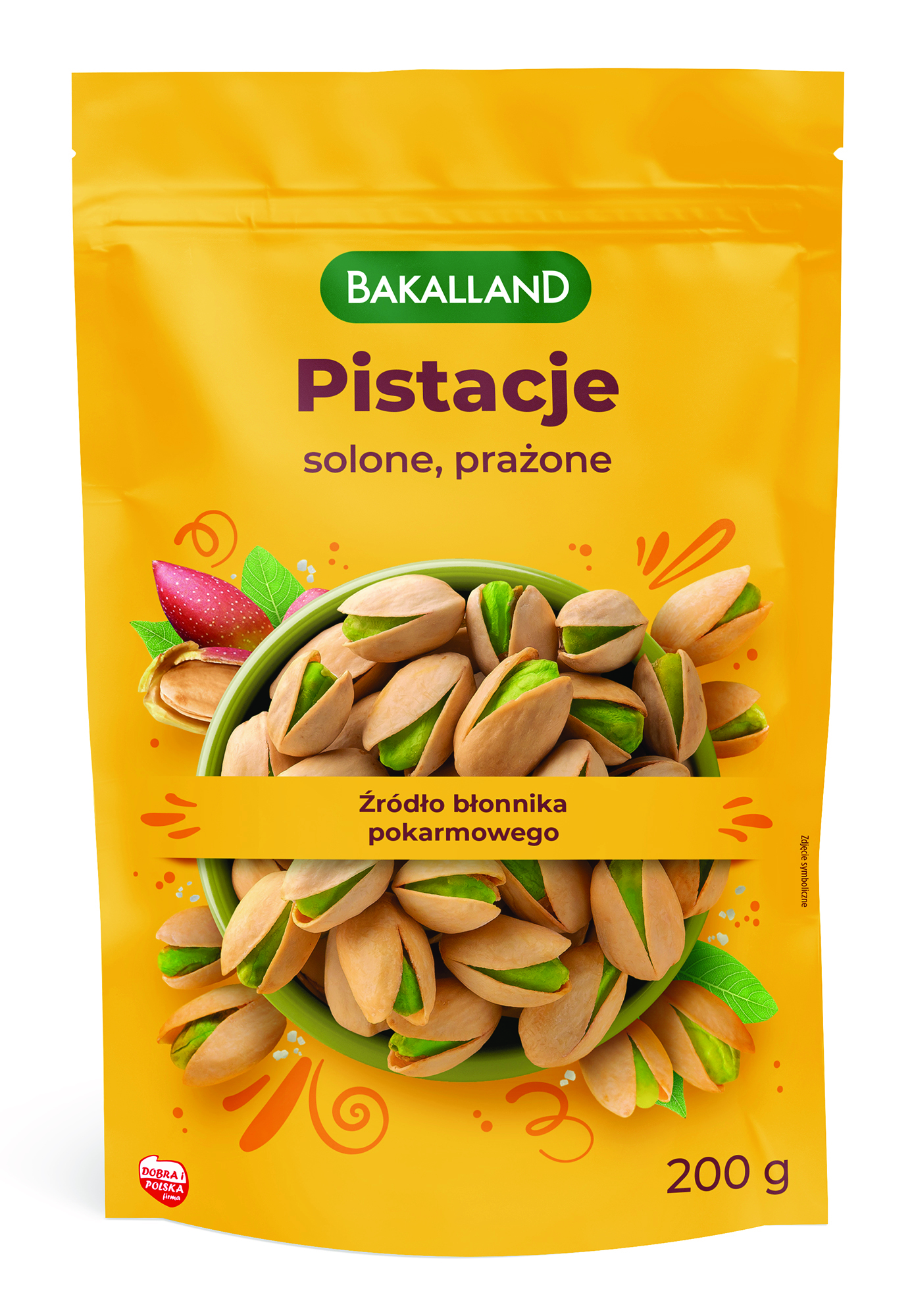 Pistacje prażone, Bakalland, 200g