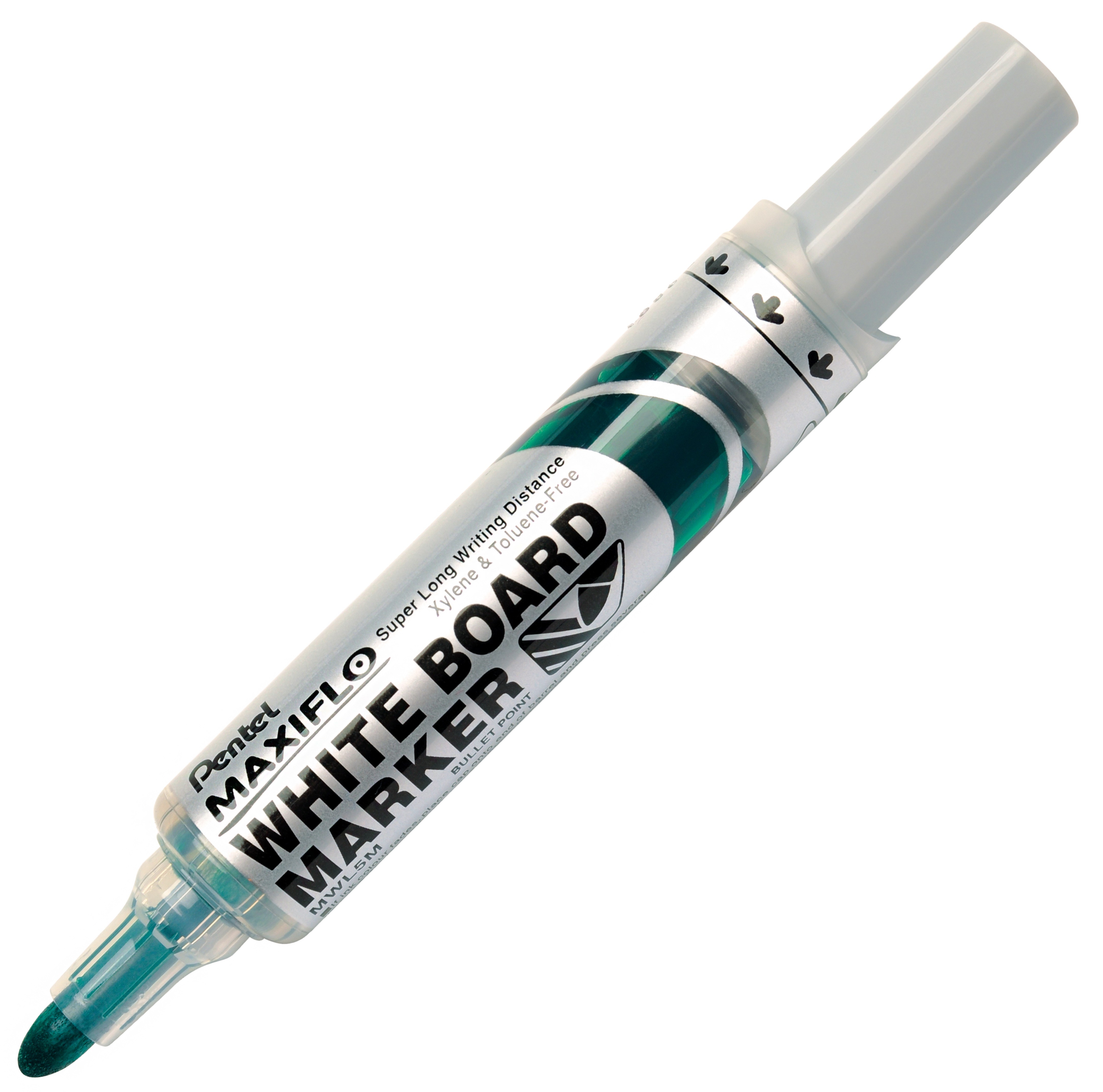 Marker do tablic suchościeralnych Pentel maxiflo mwl5 m zielony | eazbiuro.pl | Zamów bez zwłoki!