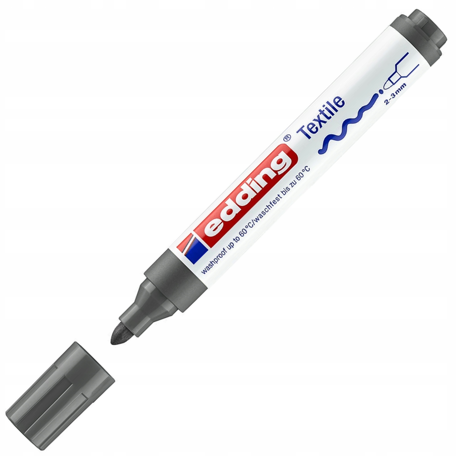 Marker do tkanin szary Edding 3 mm okrągły | eazbiuro.pl | Zamów wygodnie!