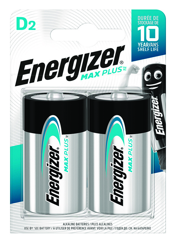 Bateria Energizer max plus, d, lr20, 1,5v, 2szt.