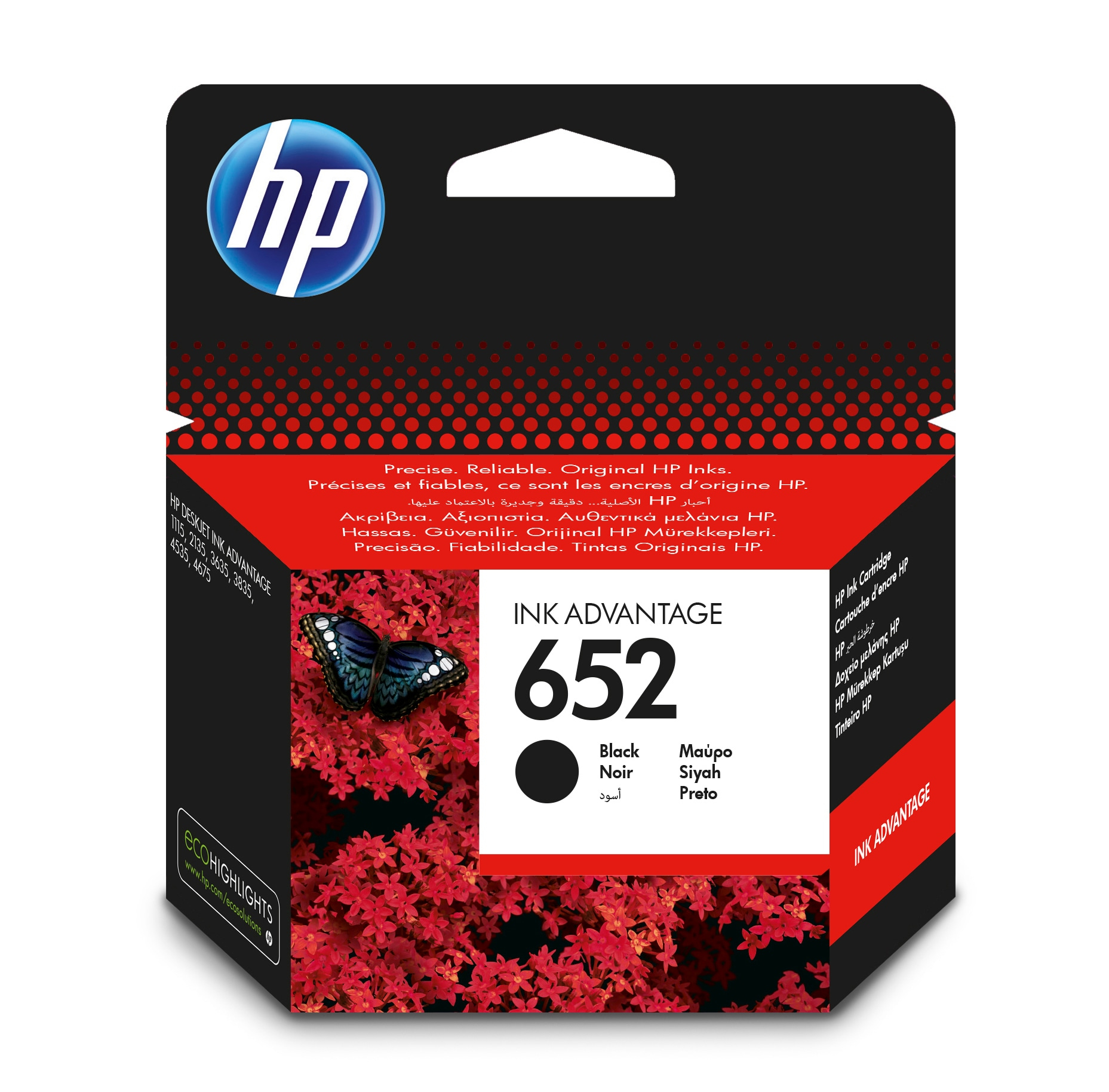 Cartrige HP "652" dj4535 czarny f6v25ae