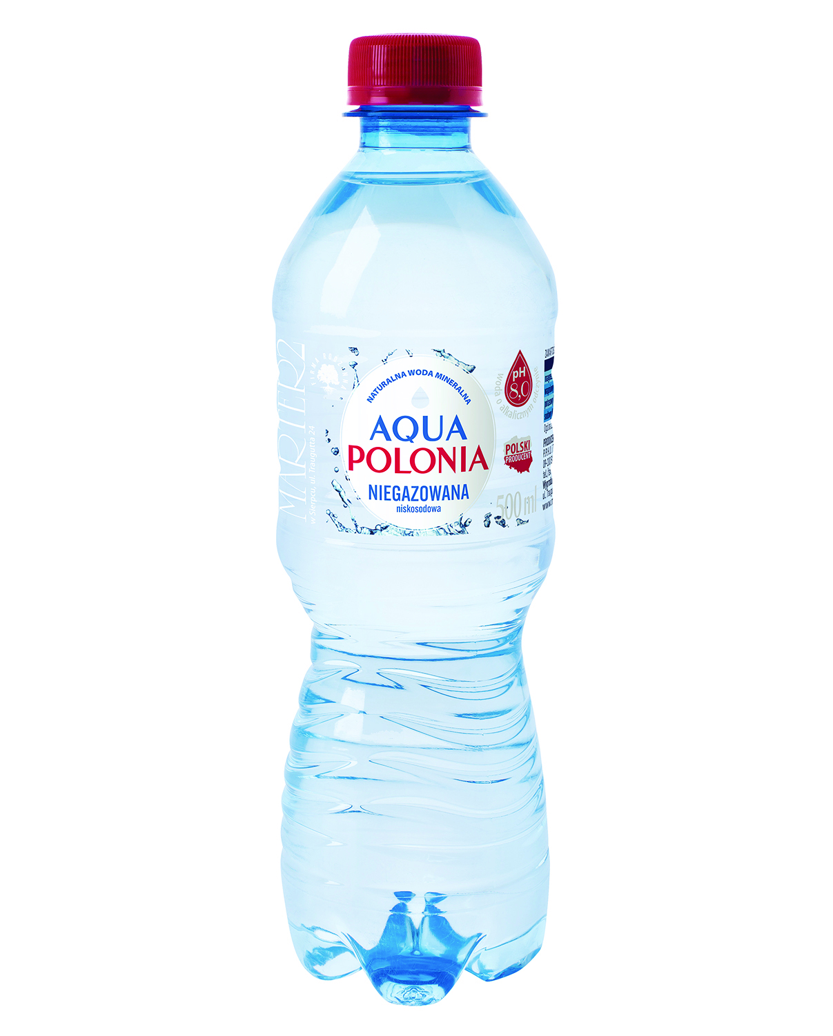 Woda mineralna aqua polonia, niegazowana, 0,5l (1 sztuka - minimum sprzedaży 12 sztuk)