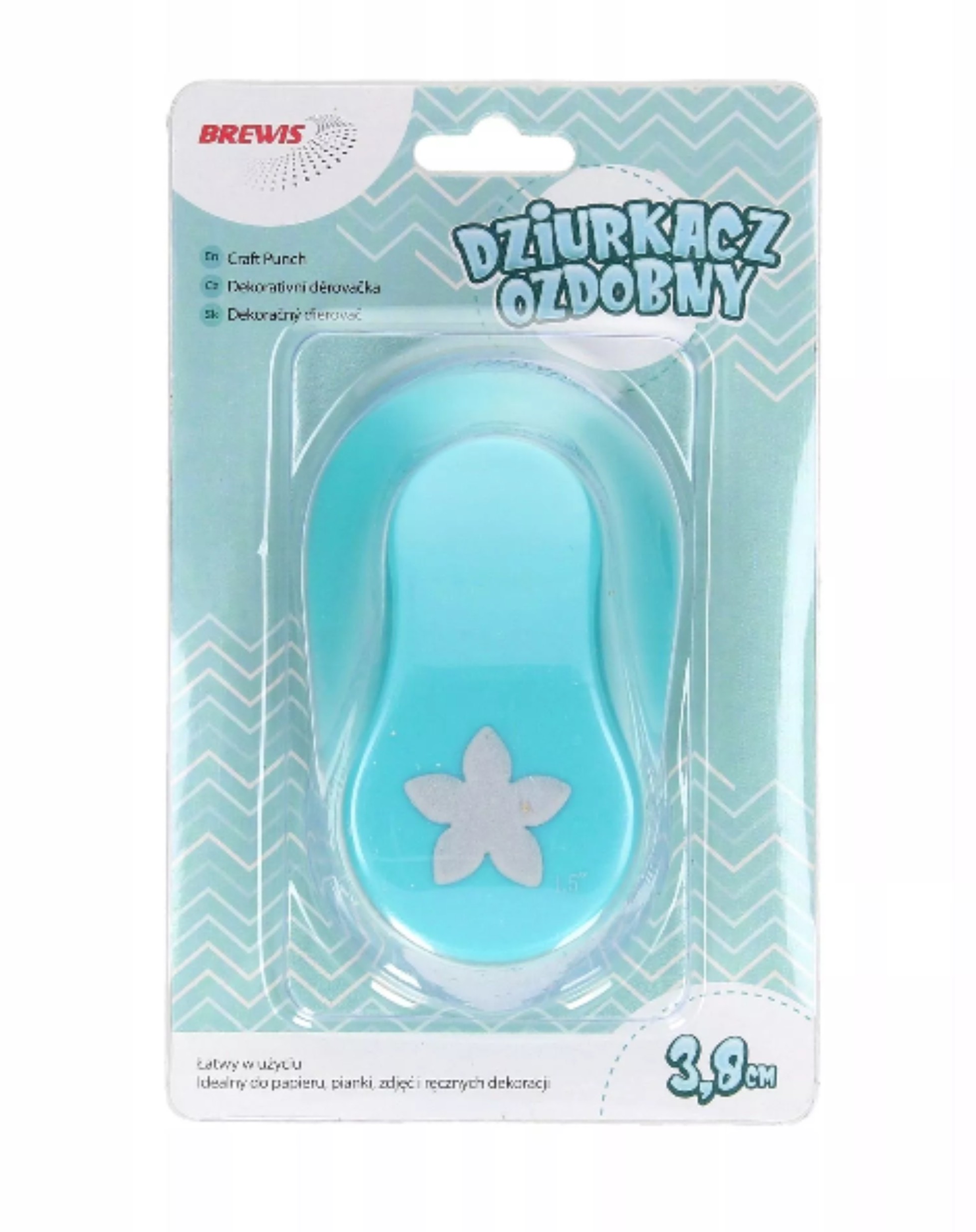 Dziurkacz ozdobny 3,8 cm kwiatek 4 | eazbiuro.pl | Weź najlepsze!