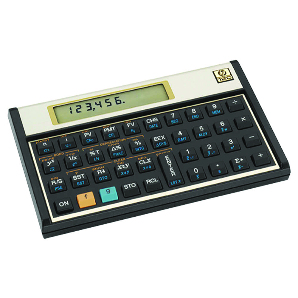 Kalkulator finansowy HP-12C/INT, 120 funkcji, 129x79x15mm, czarny Kalkulator finansowy HP-12C/INT, 120 funkcji, 129x79x15mm, czarny