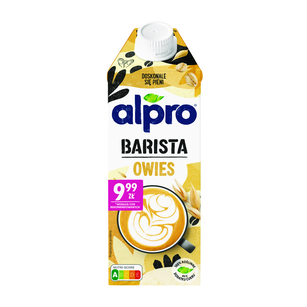 Napój roślinny Alpro Barista owsiany 750ml (minimalna sprzedaż = 8 sztuk)