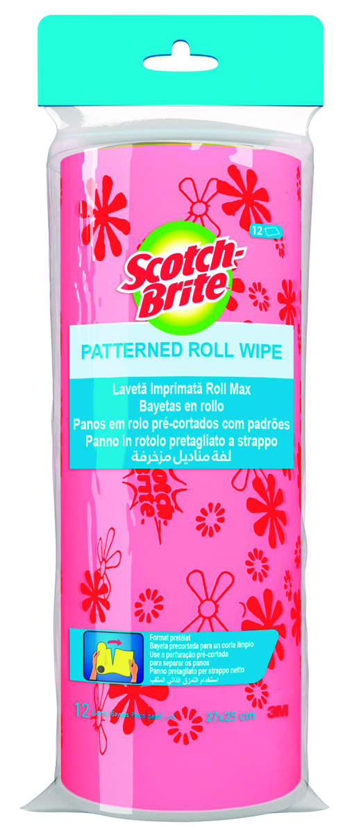 Ściereczka w rolce SCOTCH-BRITE Multi-purpose Super Absorbent, 12 arkuszy, mix kolorów