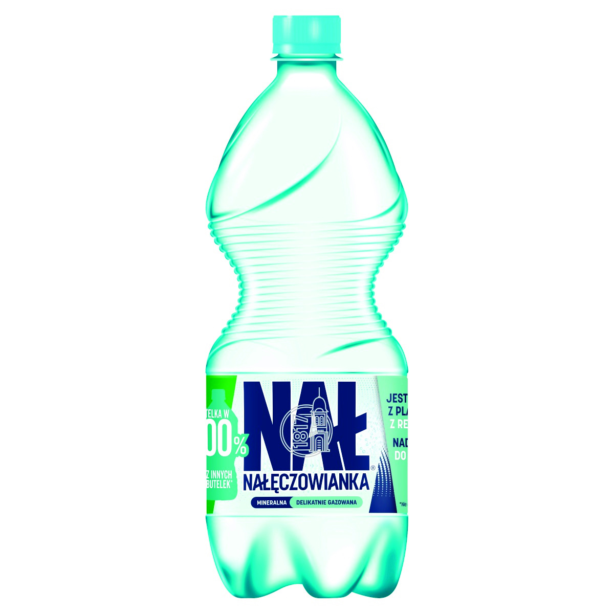 Woda mineralna NAŁĘCZOWIANKA, delikatny gaz, 1l