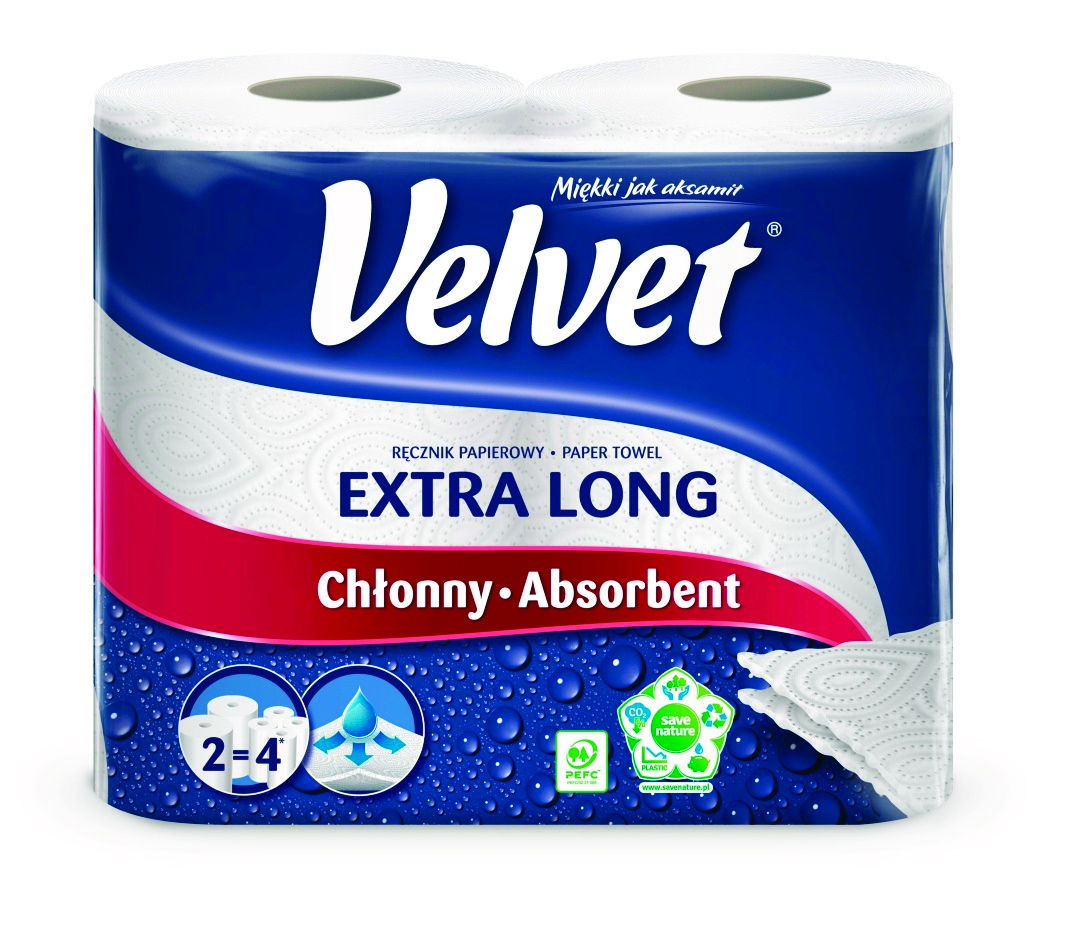 Ręcznik papierowy Velvet celulozowy 2szt.