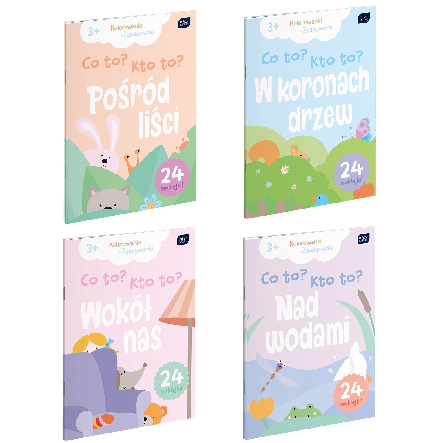 Kolorowanka A4 z naklejkami co to? kto to? mix Kolorowanka A4 z naklejkami co to? kto to? mix