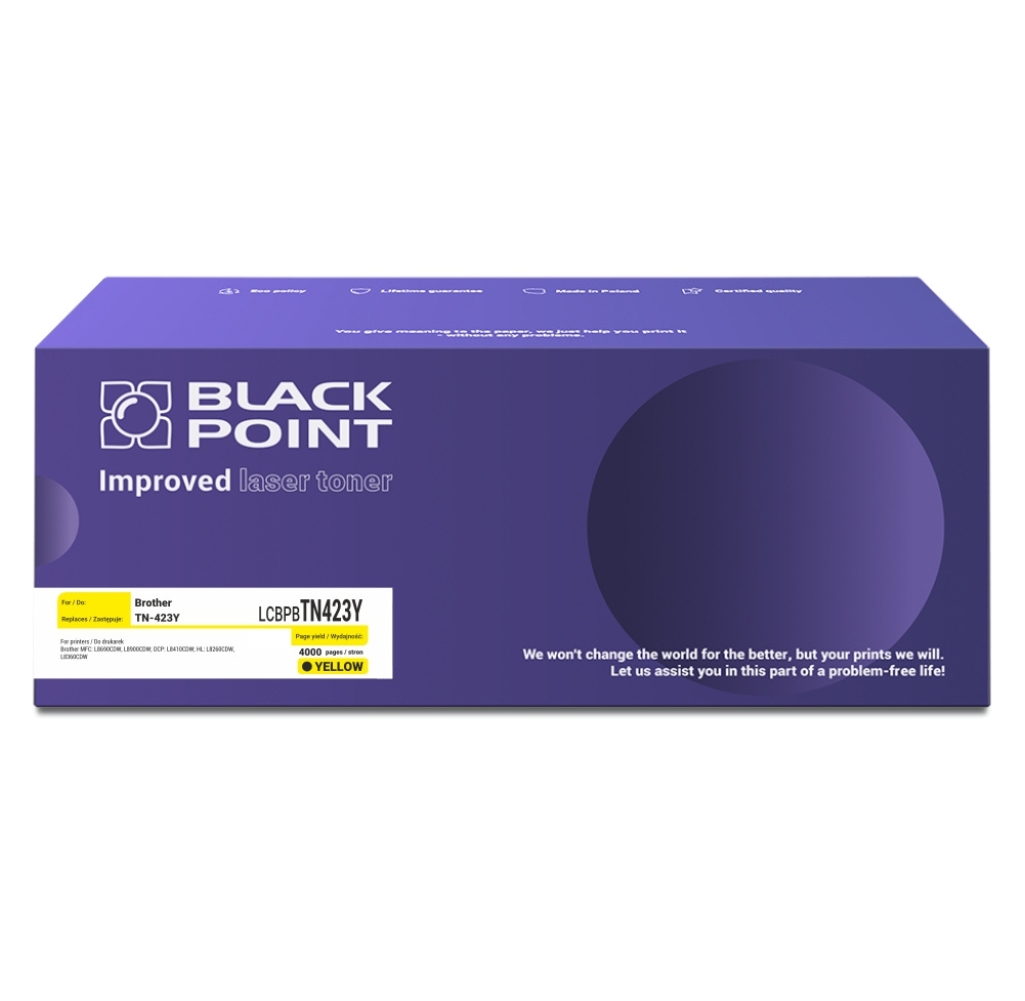 Toner Black Point Brother tn-423y - lcBlack Pointbtn423y Toner Black Point Brother tn-423y - lcBlack Pointbtn423y