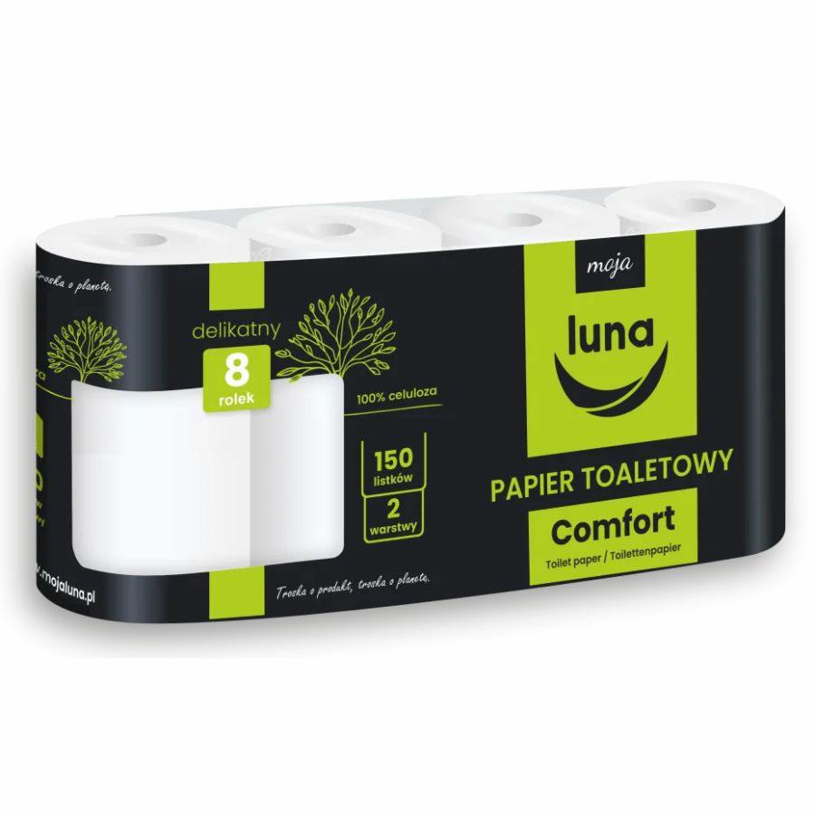 Papier toaletowy Luna comfort 8 rolek 2-warstwowy
