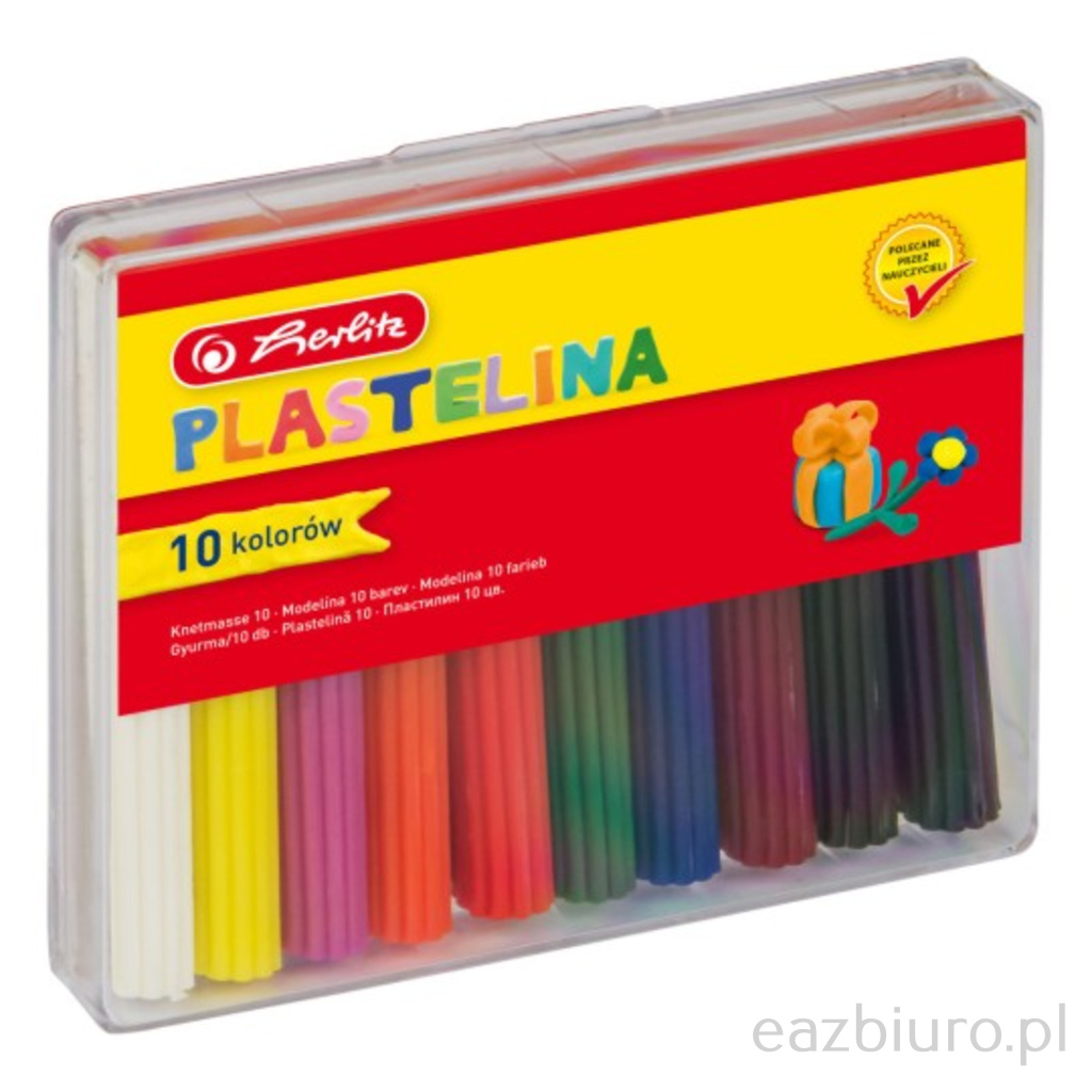 Plastelina Herlitz 10 kolorów do biura | eazbiuro.pl | Zamów z gwarancją!