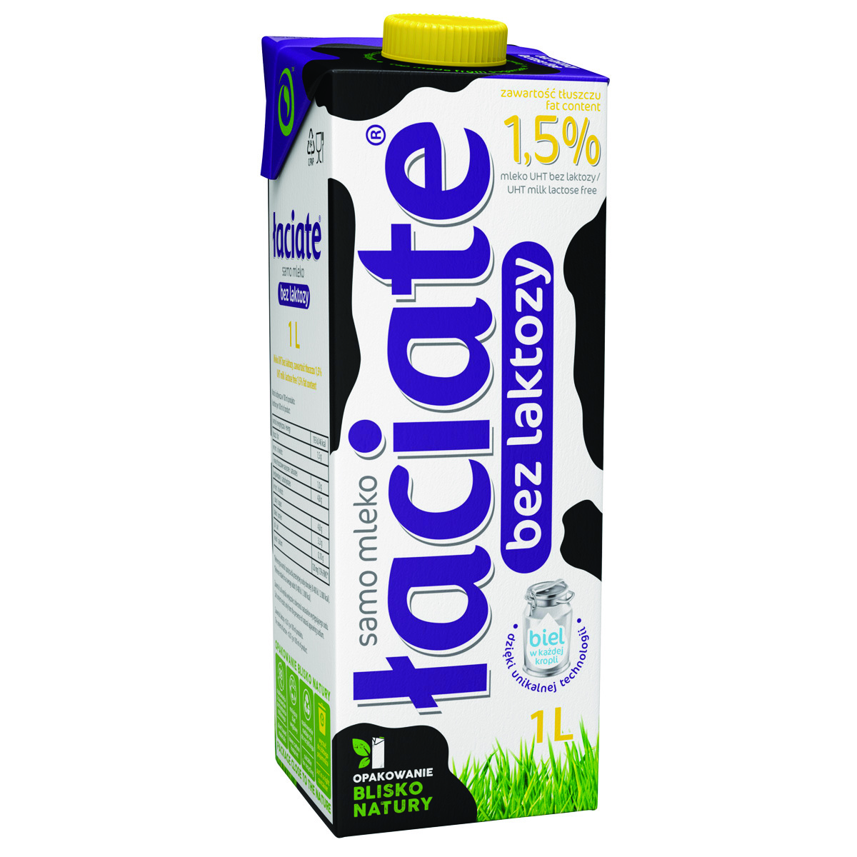 Mleko Łaciate 1,5% bez laktozy 1l