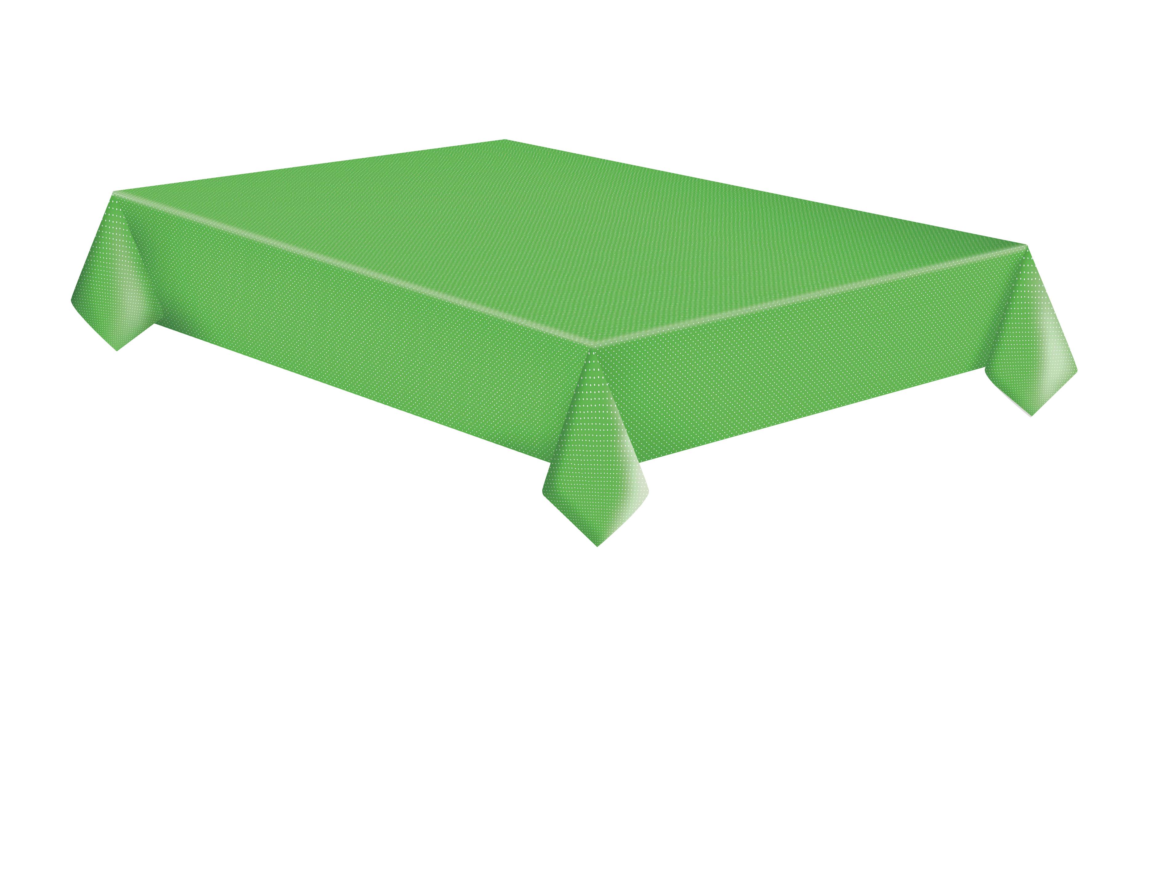 Obrus papierowy White Dots on Green 1 szt. 120 x 180 48 [g/m2]