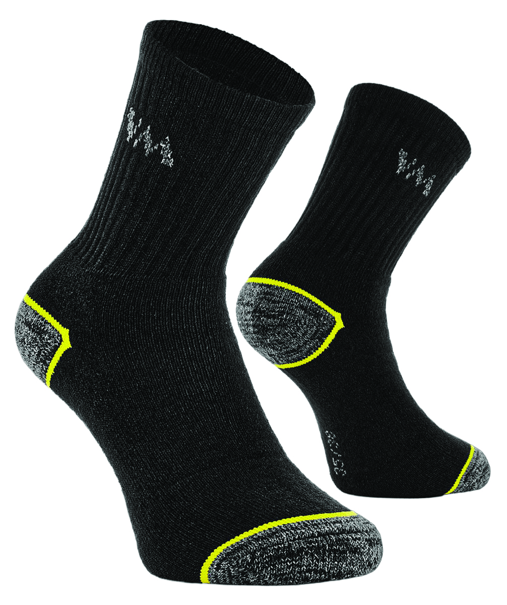 Skarpety bawełniano-poliestrowe VM FOOTWEAR, rozm. 35-38, 3 pary, czarno-szare