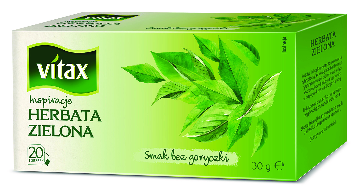 Herbata Vitax inspirations, zielona, 20 torebek Herbata Vitax inspirations, zielona, 20 torebek