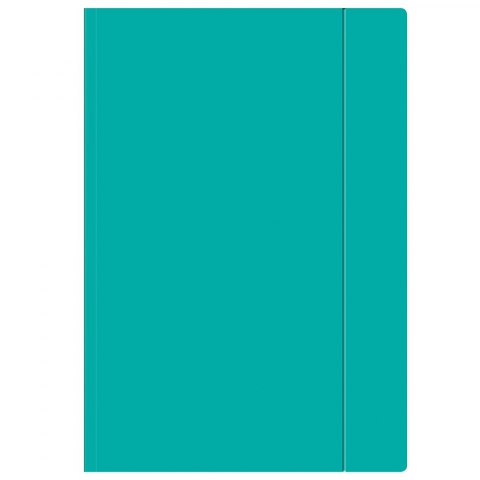 Teczka fluo z gumką turkusowa A4+ interdruk | eazbiuro.pl | Odbierz szybko!