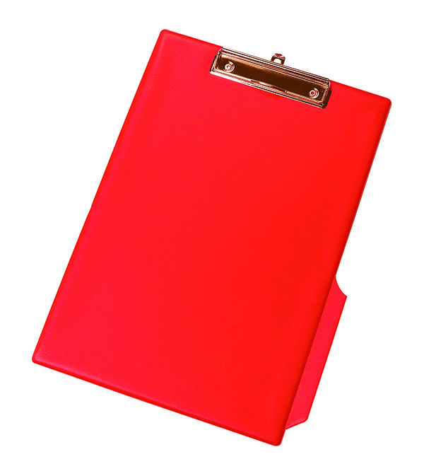 Clipboard Q-Connect deska, z klipsem, pvc, A4 czerwony
