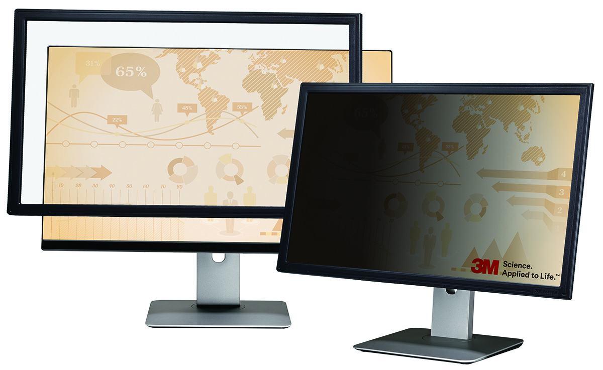 Ramkowy filtr prywatyzujący 3m™ (pf319w), do monitorów, 16:9, 19", czarny