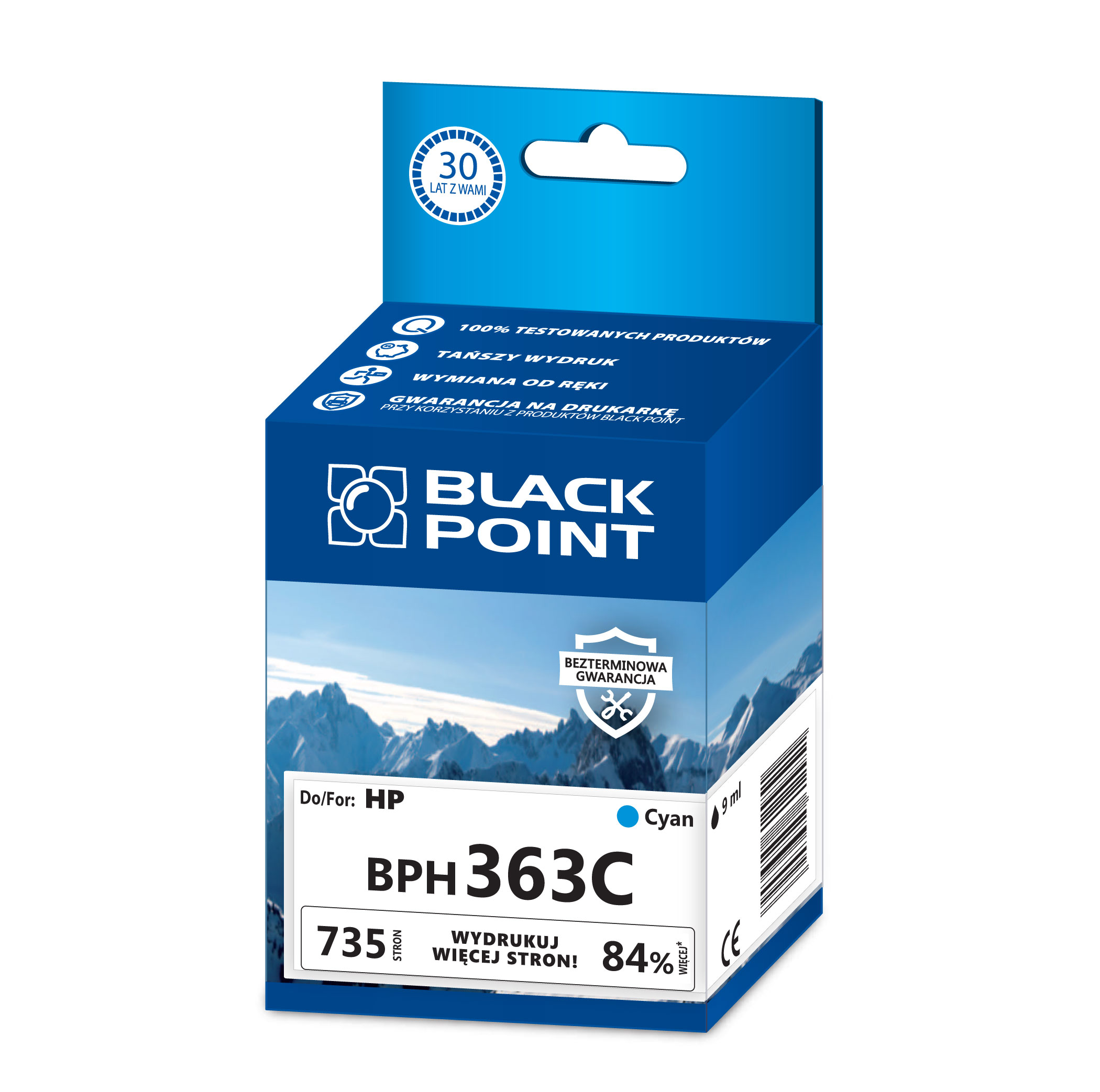 Cartrige tusz Black Point HP blis - Black Pointh363c Cartrige tusz Black Point HP blis - Black Pointh363c