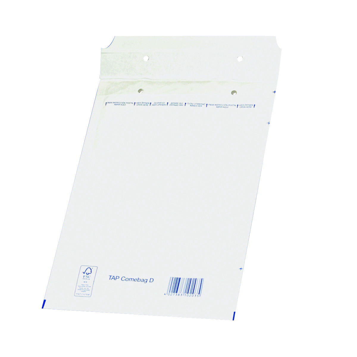 Koperty samoklejące z folią bąbelkową Office Products, hk, d14, 180x265mm/200x275mm, 5 sztuk., białe