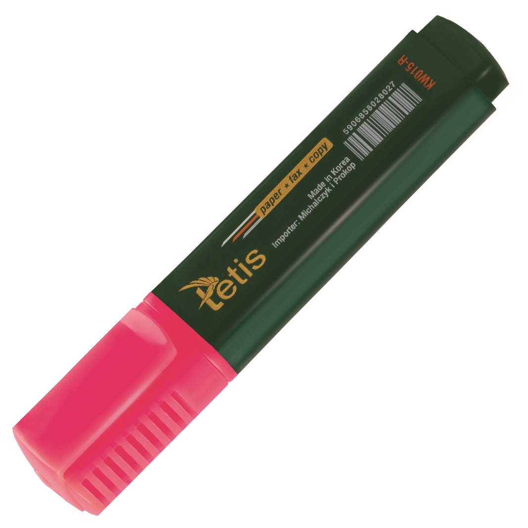 Zakreślacz kw015 Tetis różowy do biura | eazbiuro.pl | Zamów rozsądnie!