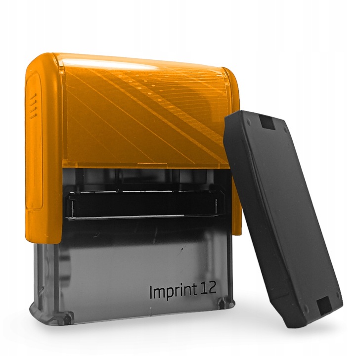 Pieczątka Trodat 8912 imprint żółta obudowa + poduszka + gumka | eazbiuro.pl | Działaj teraz!