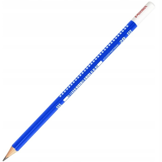 Ołówek drewniany trójkątny Pentel 2B