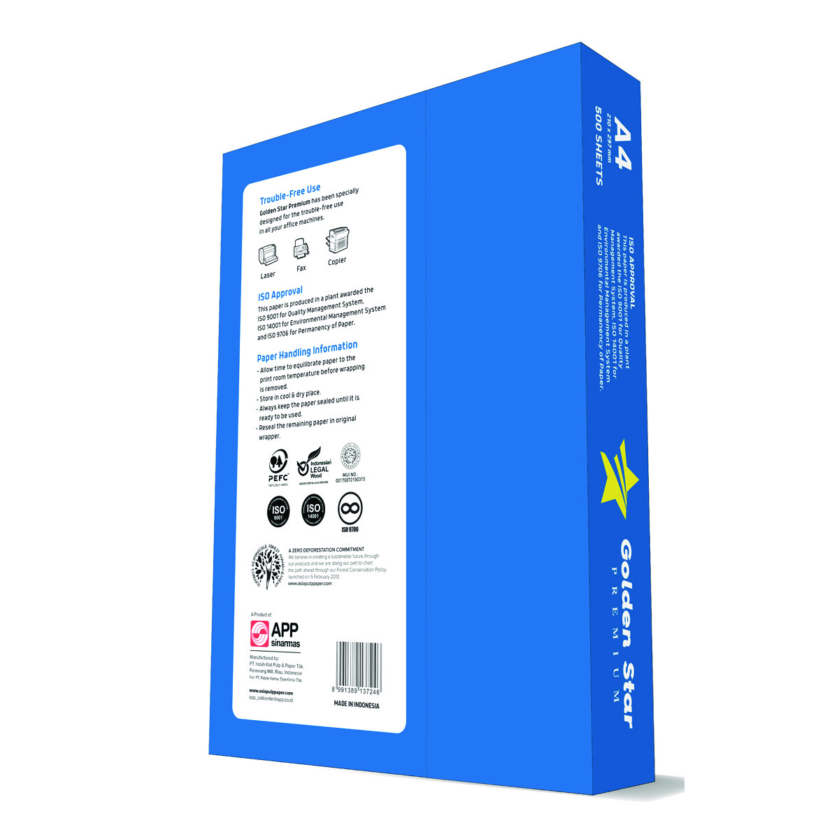 Papier ksero GOLDEN STAR Premium, A4, 500 arkuszy, klasa C Papier ksero GOLDEN STAR Premium, A4, 500 arkuszy, klasa C