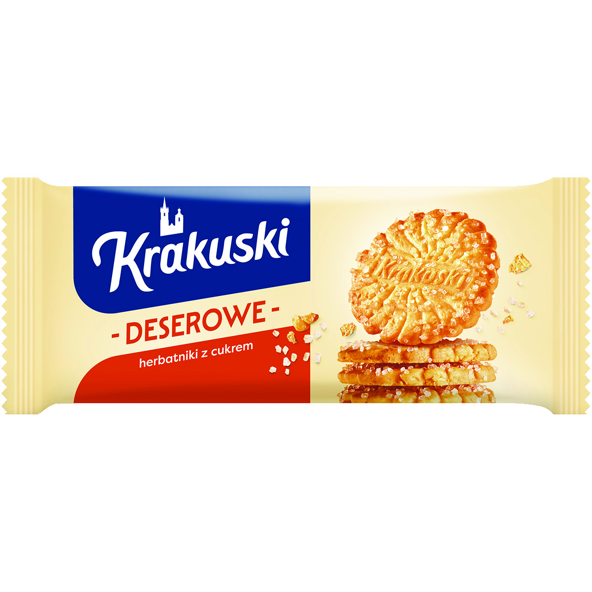 Ciastka krakuski deserowe, z cukrem, 200 g