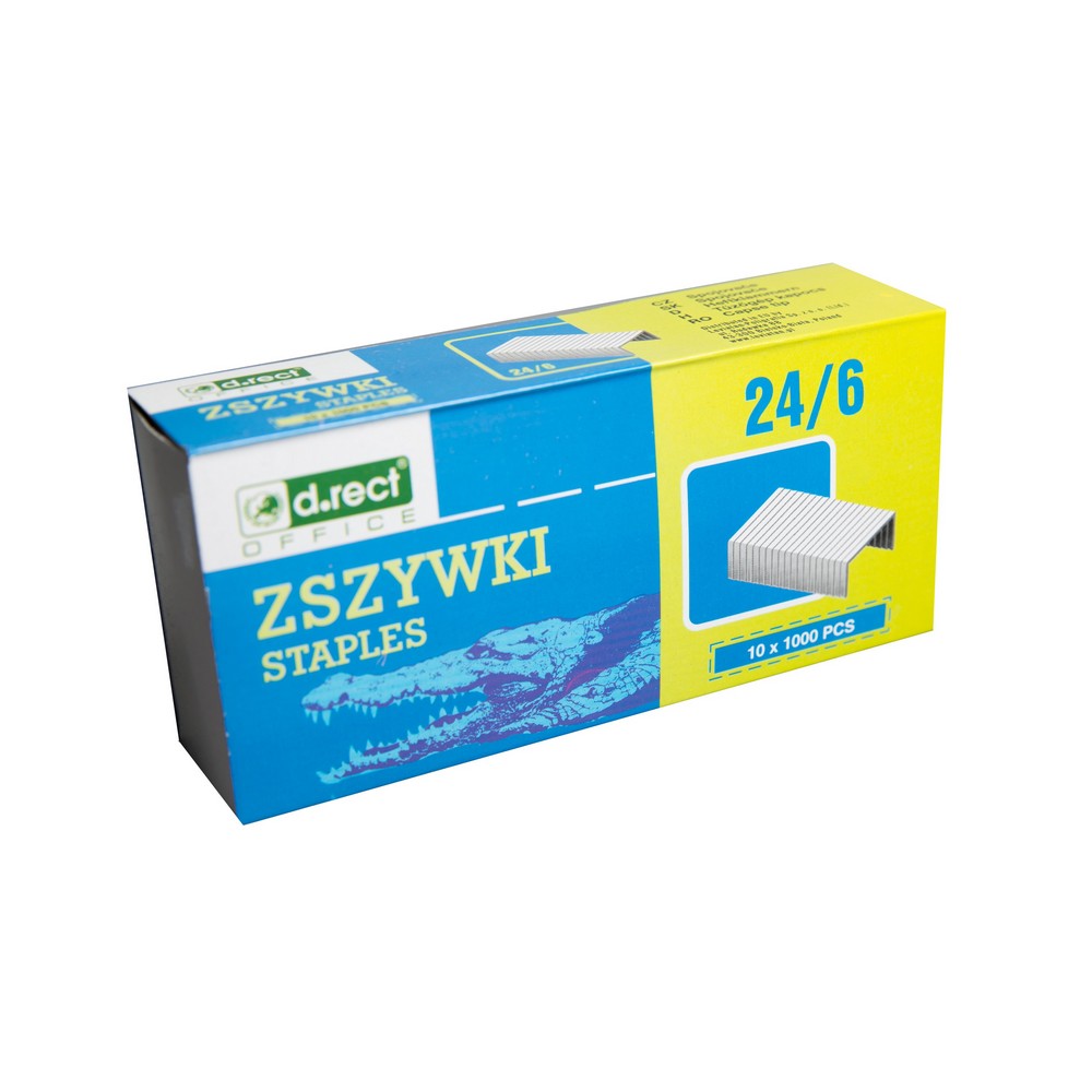 Zszywki ostrzone d.rect 24/6 1000 szt.