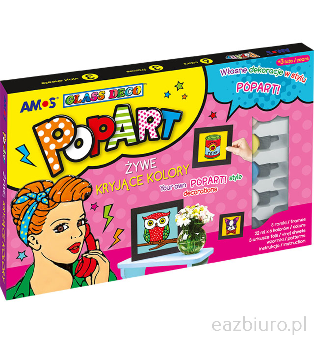 Farby witrażowe Amos popart pa22p6-f | eazbiuro.pl | Kup bez ryzyka!