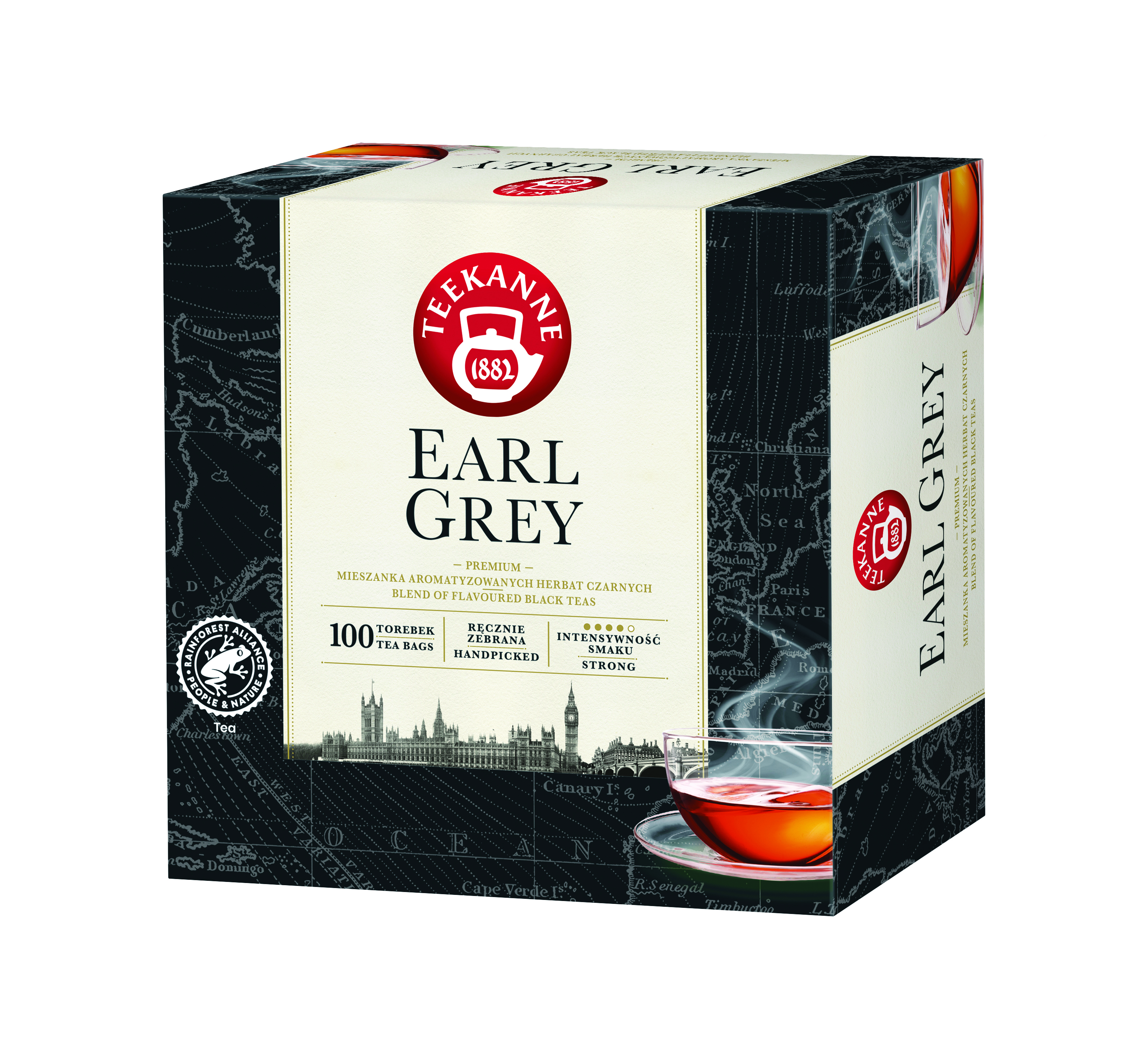 Herbata teekanne earl grey, czarna, 100 torebek Herbata teekanne earl grey, czarna, 100 torebek