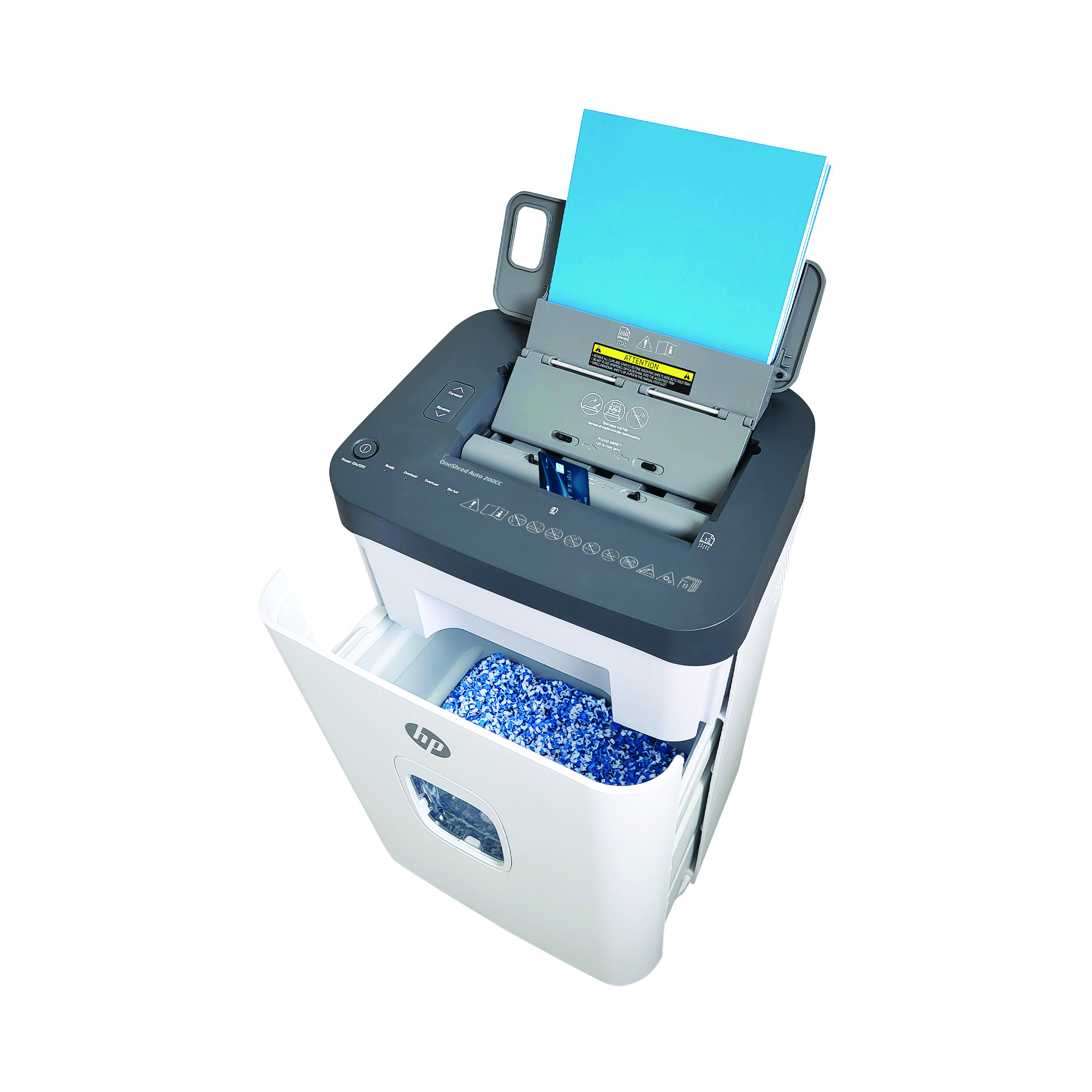 Niszczarka HP oneshred auto 200cc biało-szara
