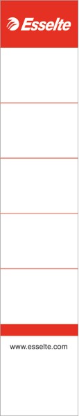 Etykiety grzbietowe do segregatorów Esselte 50 mm, biały zestaw 10 sztuk. | eazbiuro.pl | Zamów online!