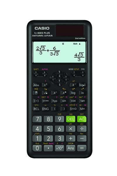 Kalkulator naukowy Casio fx-85esplus-2 b, 252 funkcje, 77x162mm, czarny Kalkulator naukowy Casio fx-85esplus-2 b, 252 funkcje, 77x162mm, czarny