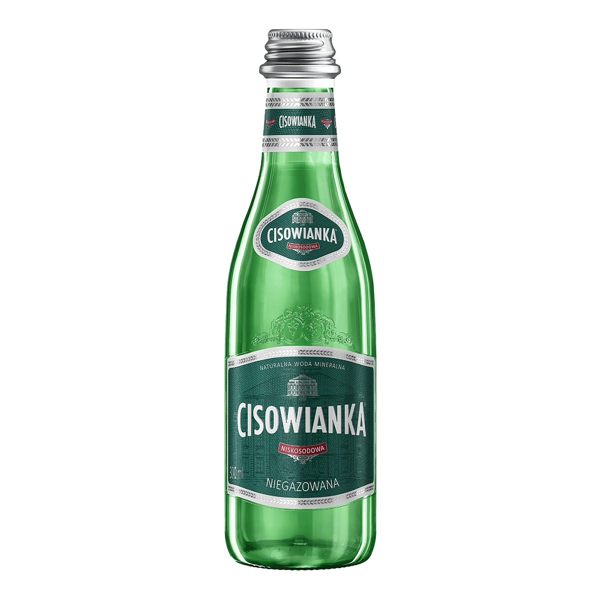 Woda Cisowianka classique, niegazowana, butelka szklana, 0,3 l | eazbiuro.pl | Kup w promocji!