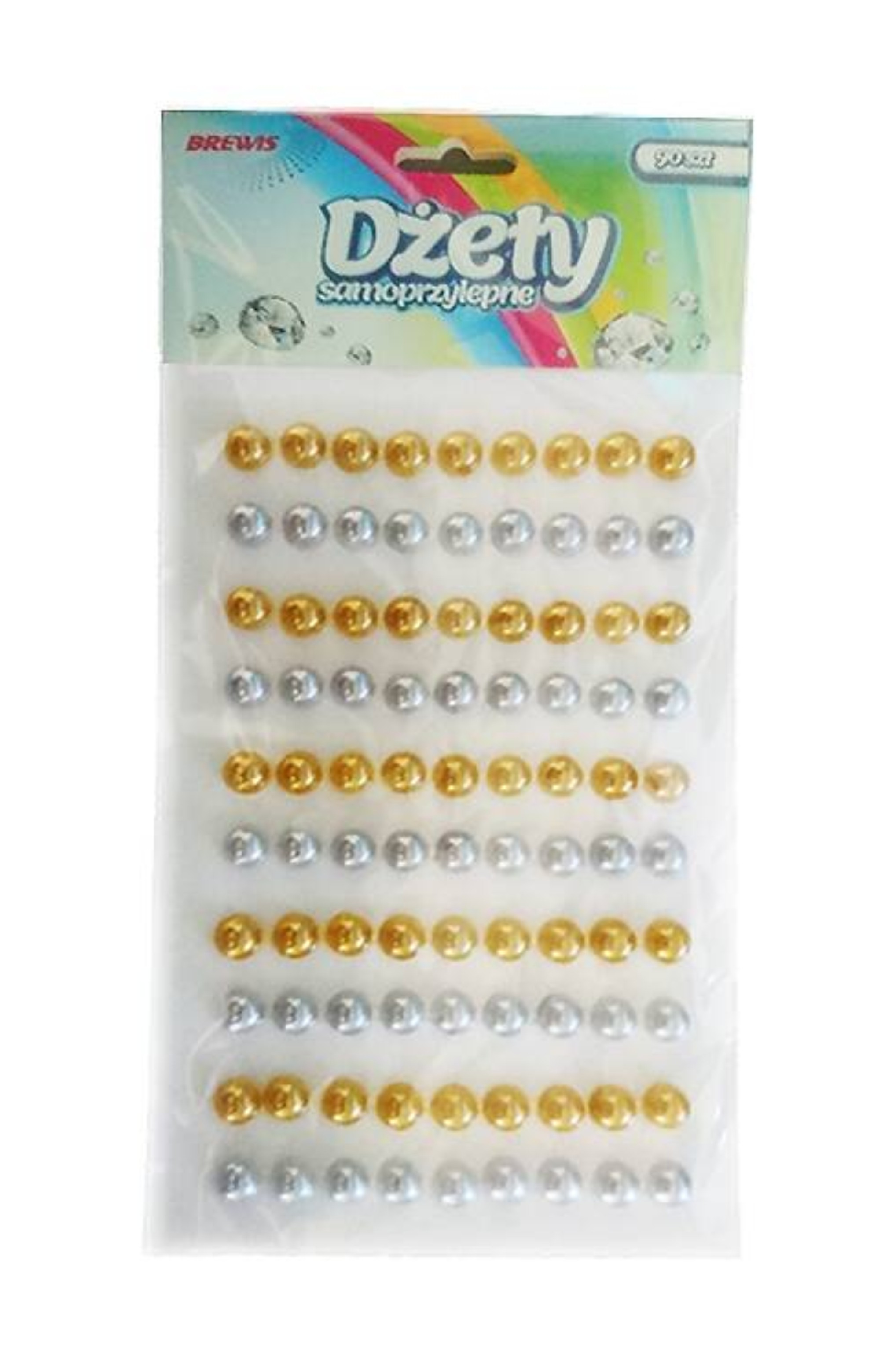 Dżety samoprzylepne 90sz złote srebrne Brewis ds80 | eazbiuro.pl | Zamów teraz!