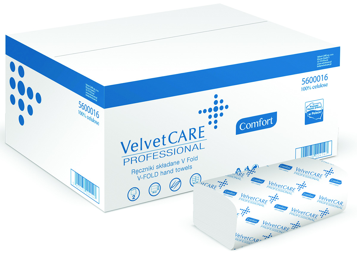 Ręcznik składka zz celulozowe Velvet Care 1 sztuka