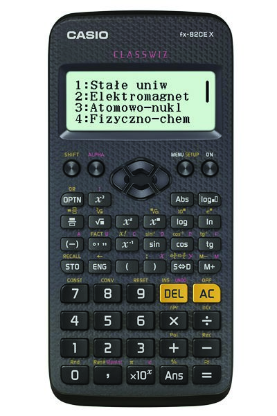 Kalkulator naukowy, Casio fx-82cex, 379 funkcji, 77x166mm, czarny Kalkulator naukowy, Casio fx-82cex, 379 funkcji, 77x166mm, czarny