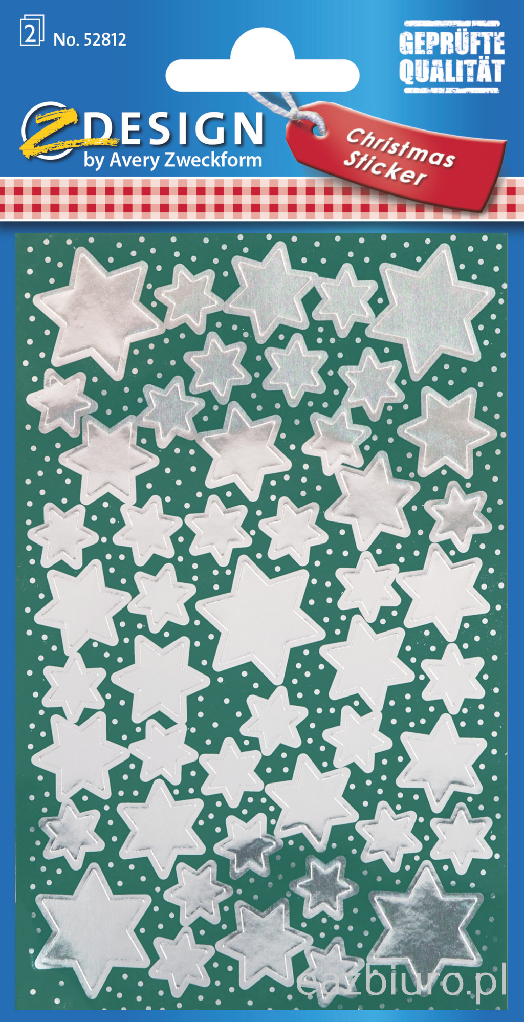 Naklejki - srebrne gwiazdy avery z-design | eazbiuro.pl | Kup skutecznie!