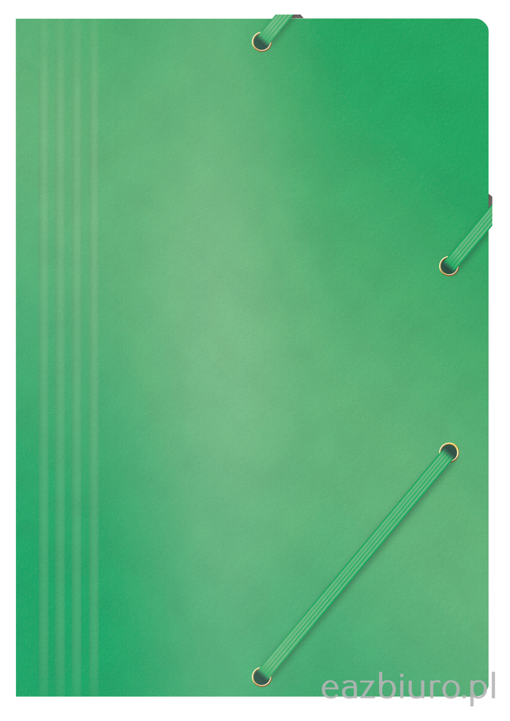Teczka z gumką Office Products, preszpan, A4, 390gsm, 3-skrzydłowa, zielona | eazbiuro.pl | Wybierz najlepsze!