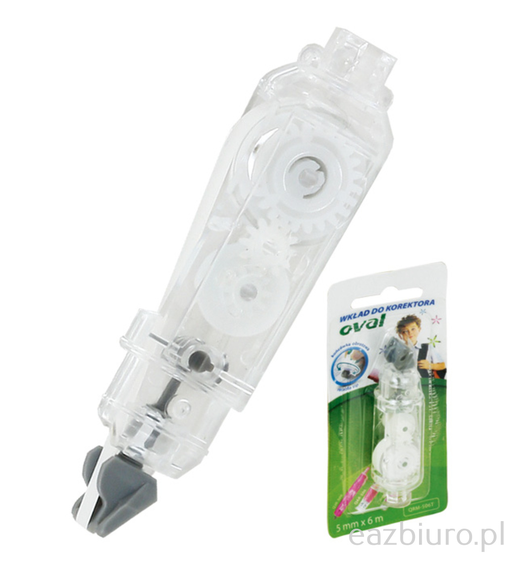 Wkład do korektorów Oval w taśmie 5 mm x 6 m - qrm-506t b wkład | eazbiuro.pl | Dodaj do koszyka!