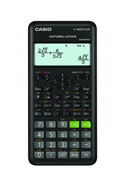 Kalkulator naukowy Casio fx-82esplus-2, 252 funkcje, 77x162mm, czarny, box Kalkulator naukowy Casio fx-82esplus-2, 252 funkcje, 77x162mm, czarny, box